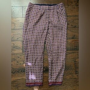 J.Crew Collection silk pants size 4 foulard pattern.